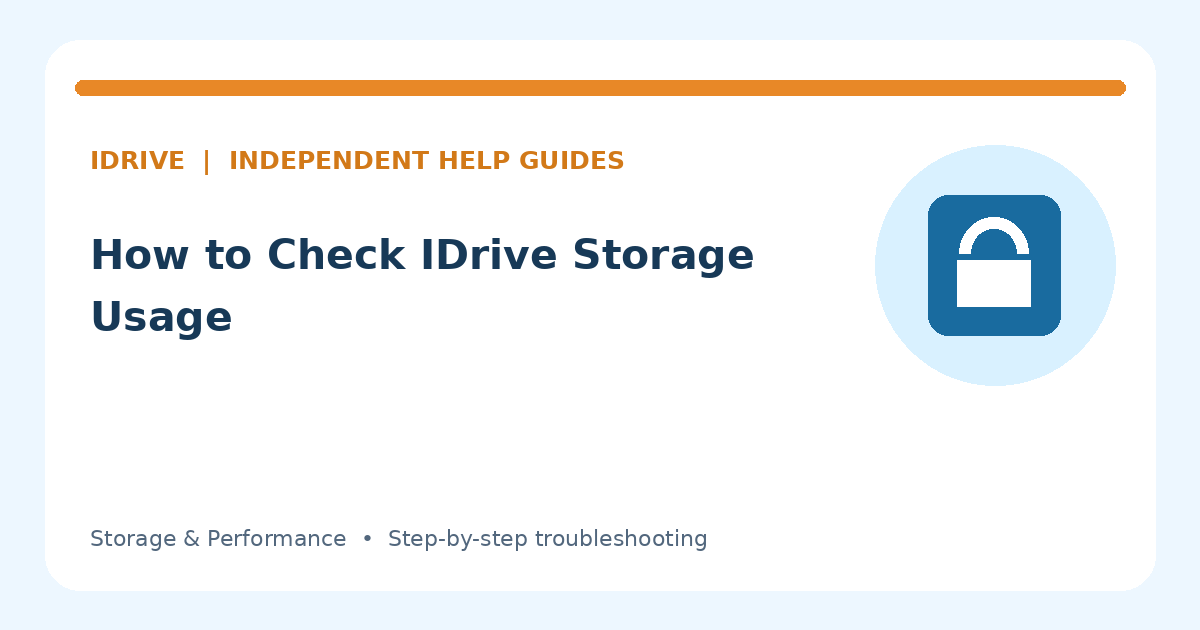 Illustration for How to Check IDrive Storage Usage