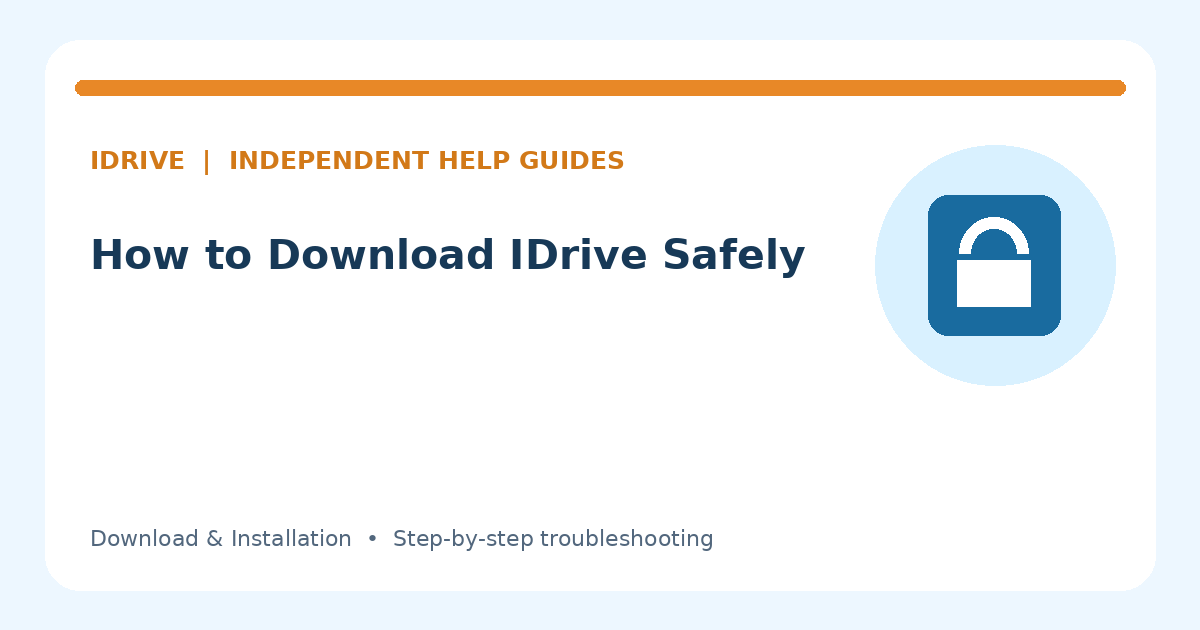 Illustration for How to Download IDrive Safely