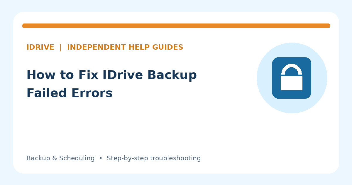 Illustration for How to Fix IDrive Backup Failed Errors