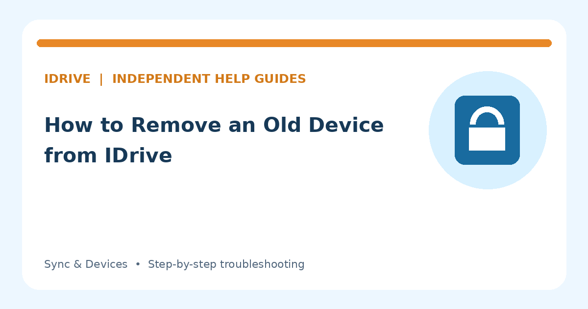 Illustration for How to Remove an Old Device from IDrive