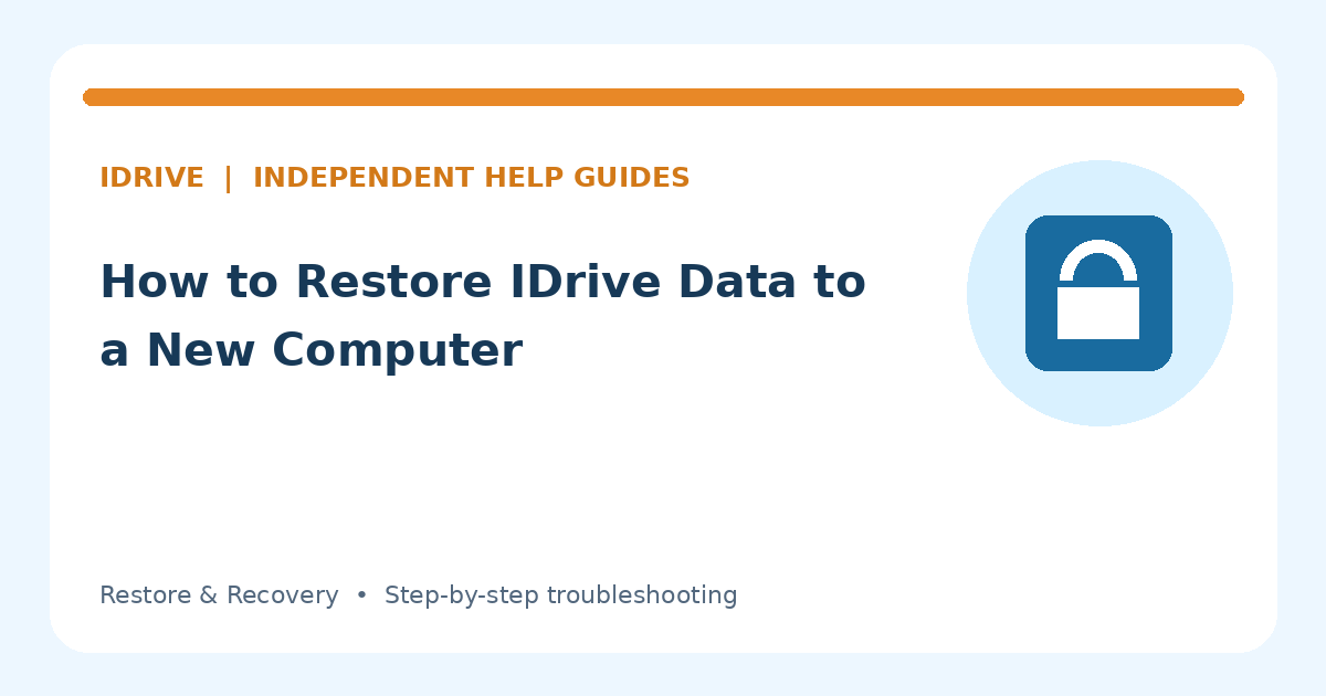 Illustration for How to Restore IDrive Data to a New Computer